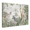Canvas schilderij jungledieren op een Afmeting - Ms Tiff