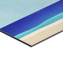 Wanddecoratie Vakantiestrand met palmboom - Rivers - Alu-Dibond