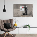 Akrylbillede Banksy - I love New York