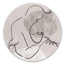 Tableau sur alu-Dibond rond 1X Studio - The Hug
