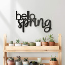 Akrylowa dekoracja z napisem 3D hello spring