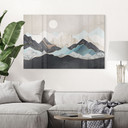 Akrylbillede Stille bjerglandskab i skumringen - SpaceFrog Designs