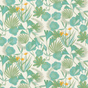 Papier peint intissé Rasch, papier peint à motifs Salsa turquoise pastel