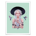 Plakat Korenkova - Boho Girl 2 mint