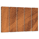 5 stykke lærredsprint, Leopard Leopard Pels Patches Mønster