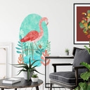 Muursticker Goed Blauw - Flamingo