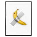 Plakat - przyklejony banan