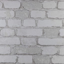 Anaglypta® Brick Carnaby Street non-woven tapet i vintage tegel look vit, grå