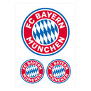 Sticker Mural FC Bayern Logo (3 pièces) 50x70 cm