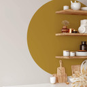 Sticker mural Cercle ocre - Rond