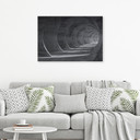 Canvasbillede, Grå 3D-tunnel