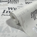 grafisk tapet, non-woven tapet Novamur Yvi hvid