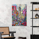 Akrylbillede Zamart - New York Empire State Building - Rizzi-stil