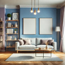 Pintura interior azul mate I Blue Herring | con efecto calmante | THE COLOR KITCHEN