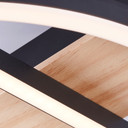 Deckenleuchte Leopold, braun, 5,5 x 39 cm, Holz Moderne LED-Deckenleuchte, dimmbar