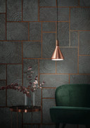 grafisk tapet, non-woven Natural Opulence antracit