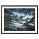 Plakat Las sosnowy w górach Huang Shan - NingYun Ye