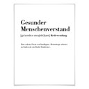 Poster Grammatik - Gesunder Menschenverstand