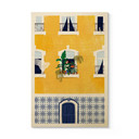 Plakat drewniany Lizbona fasada - Tomljanovic