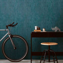Vliestapete Industrial Blau glänzend Tapete Putz Beton Strukturtapete modern