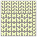 Sticker mural - Lady with Butterflies + sticker fluorescent