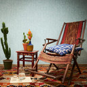 Livingwalls tapeta włókninowa New Walls Cosy & Relax tapeta gładka niebieska, zielona
