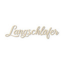 3D Schriftzug Langschläfer - Wanddeko aus Pappelholz