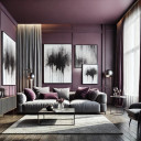 Pintura interior lila violeta semimate I Berenjena artística | vitalizar el carácter de la habitació