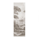 Textielposter Landschap met tuinlandschap in beige - Ms Tiff - Panorama