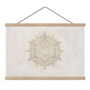 Affiche textile Ornement bohème effet lin - Bloomery Decor