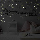 Sticker mural - Il est grand temps... incl étoiles fluorescentes