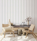 Multistribet tapet, non-woven Shades Iconic hvid, grå