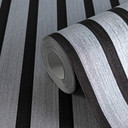 Ikke-vævet tapet i sølvmetallic sort - skandinaviske akustikpaneler i træ luksus tapet