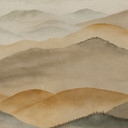 Papier Peint Photo Roerich Valley - Paysage Montagneux Terreux - Sir Edward x Grigory Gladarev
