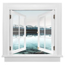 3D Wallsticker vindue firkantet - Idyll