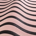 Mat non-woven tapet i pink og sort - moderne 3D-panellook pigetapet
