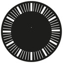 Sticker mural - Horloge Stripes Rétro 2