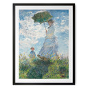 Plakat Monet - Kobieta z parasolem - Madame Monet i jej syn