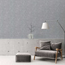 Geometrisk prov tapet Cool Grey - texturerad non-woven tapet - moderna vägg accenter