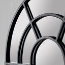 Wandspiegel schwarz Fensteroptik Bogen - New York - 50x75 cm