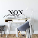 Sticker mural - Non, je ne regrette rien 2