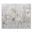 Kookplaat deksel bloemen in vintage stijl in grijs - Ms Tiff