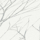 Skovtapet hvid sølv - non-woven tapet natur A.S. Création