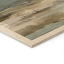 Holzbild Sanfte Küstenlandschaft grau - Cheney