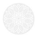 Akrylbillede, vinduesbillede til at hænge op Mandala flower - rund
