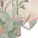 Tropikalna idylla z kolibrami Fototapeta - Bloomery Decor - Okrągła - Samoprzylepna / włókninowa