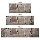 Küchenrückwand - Alu-Dibond-Silber - Mediterrane Mauer