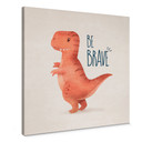 Obraz na płótnie Dino Be Brave - T-Rex - Tunaboylu - Kwadratowy