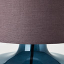 Tischleuchte Jana, blau, 57 x 29,8 cm, Textil Tischleuchte