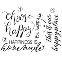 Wallsticker -  Slogan -  Happy